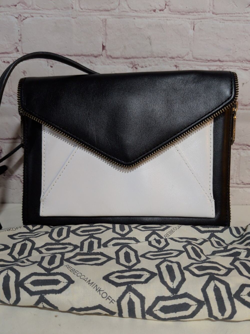 Rebecca Minkoff Marlowe Envelope Colorblock Crossbody bag leather